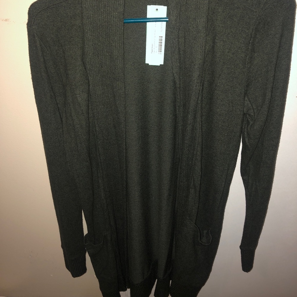 Deep green cardigan